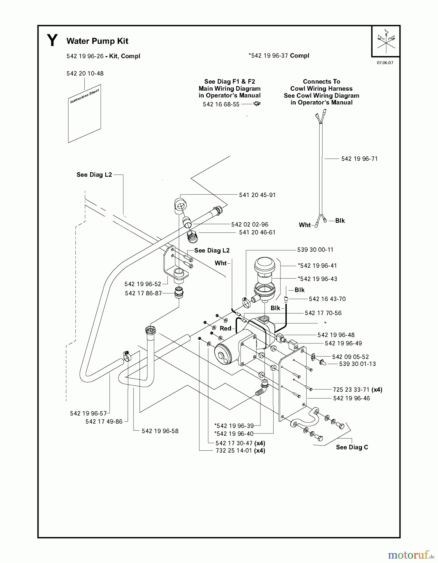 Trennschneider, Floor FS6600 D, 2008-37 Water Pump Kit