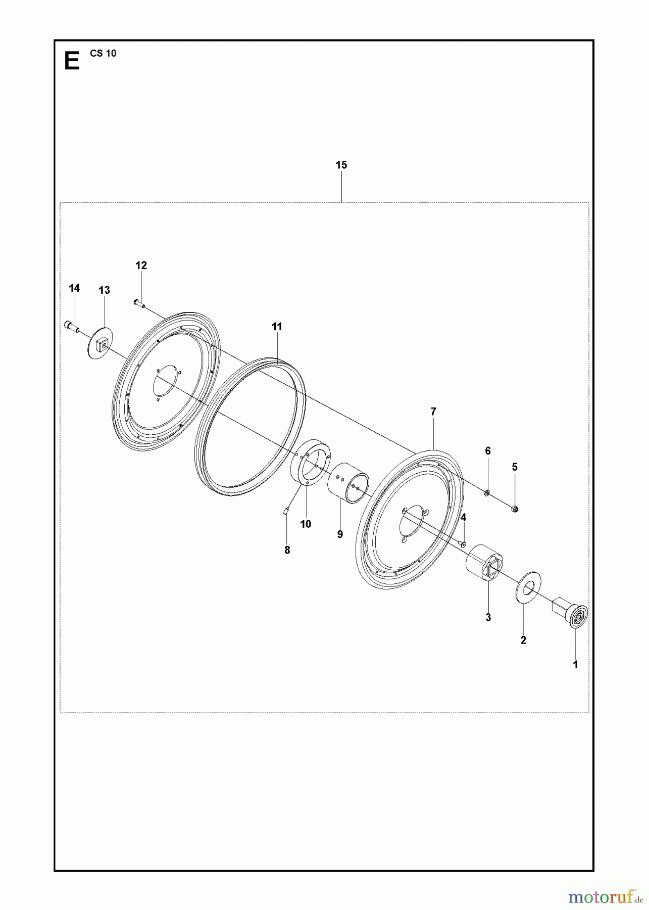  Wand und Kabelsägen CS10, 2012-11 DRIVING PULLEY
