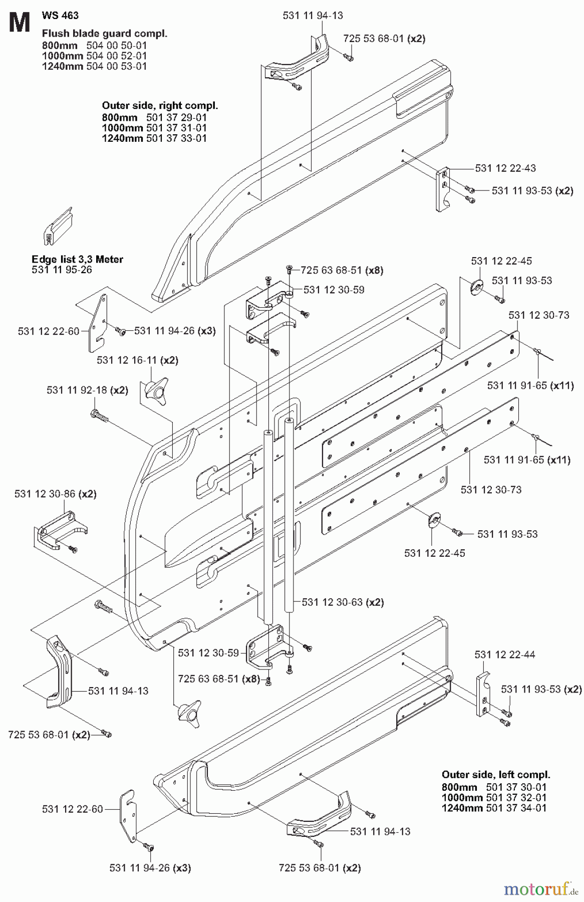  Wand und Kabelsägen WS463,  2008-51 FLUSH GUARD