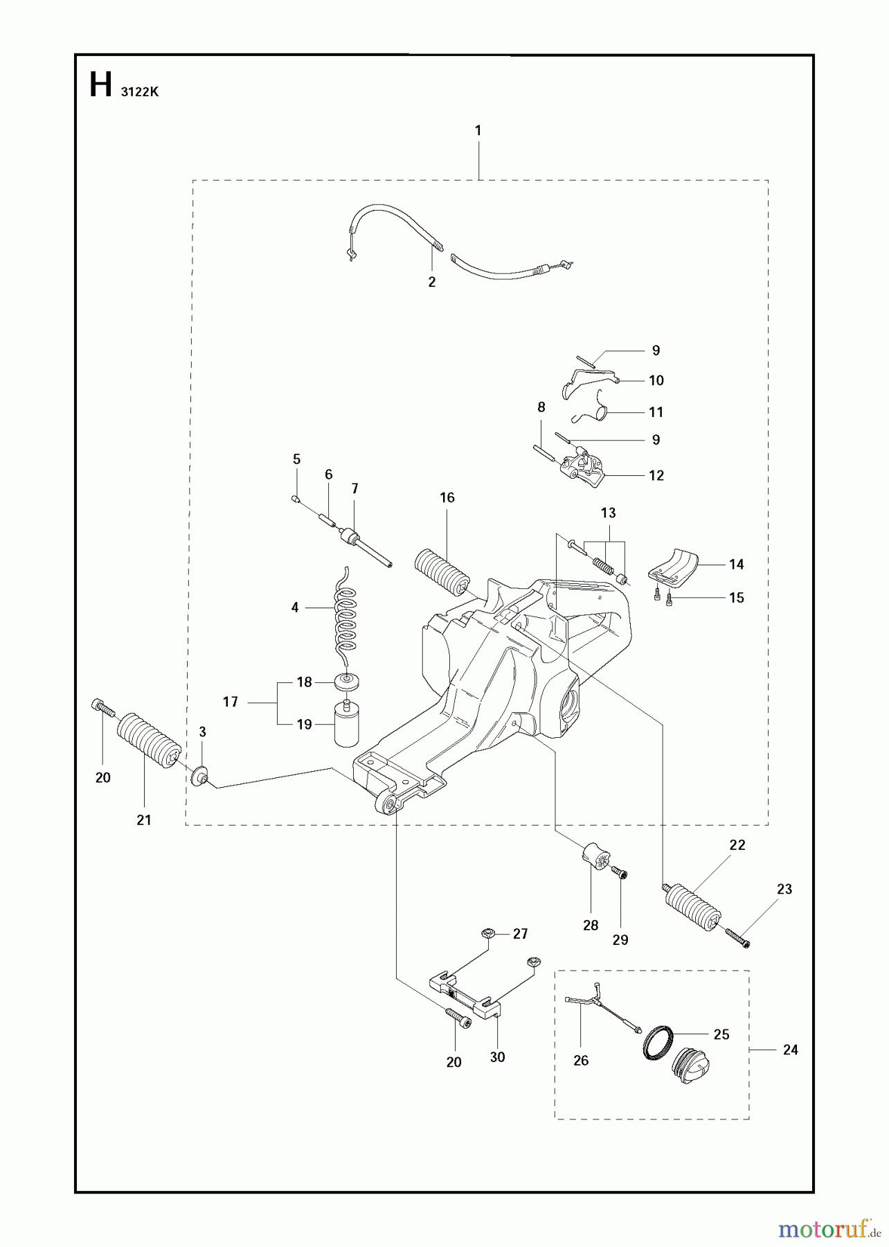 Trennschneider, Cut-Off 3122 K, 2011-07 FUEL TANK