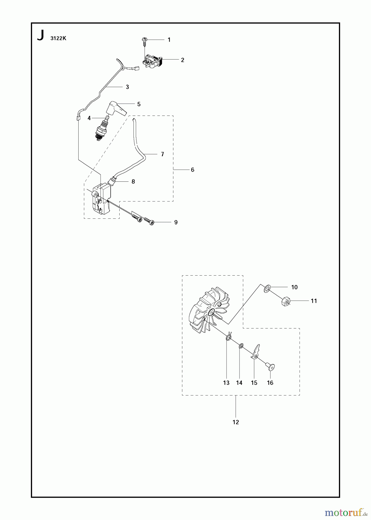  Trennschneider, Cut-Off 3122 K, 2011-07 IGNITION SYSTEM