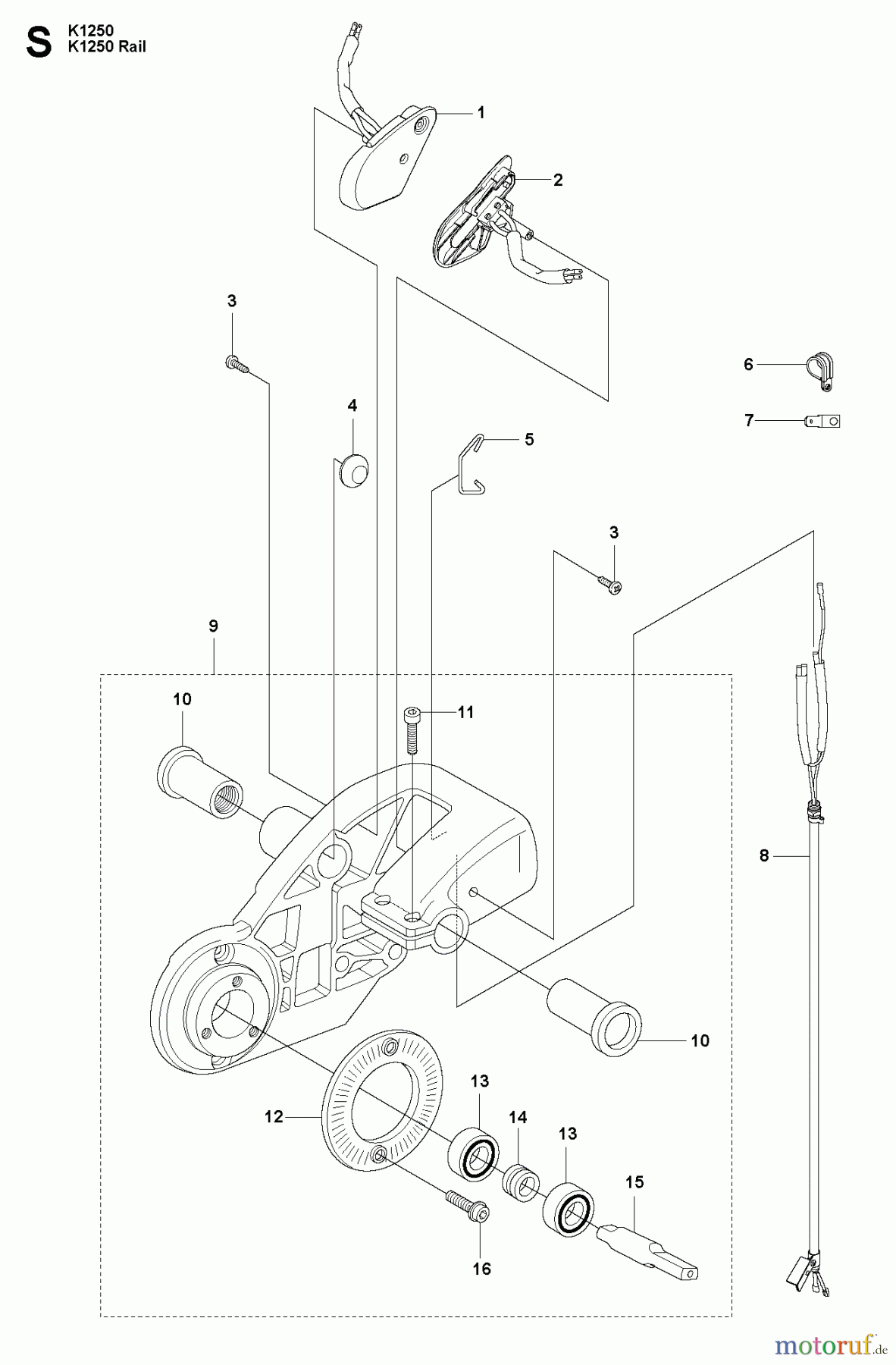 Trennschneider, Cut-Off K1250 RAIL, 2008-01 HOUSING