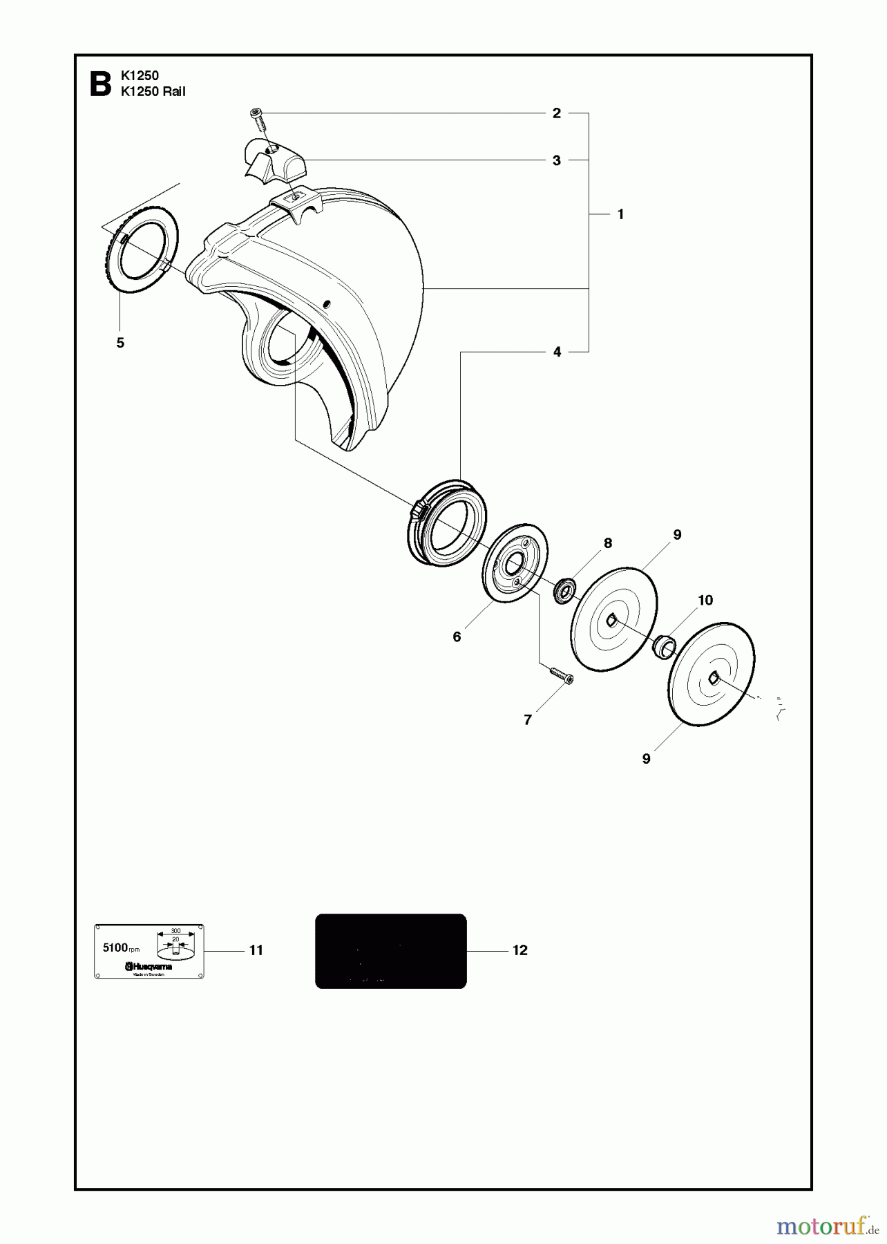  Trennschneider, Cut-Off K1250 Rail, 2010-02 WHEELS & TIRES