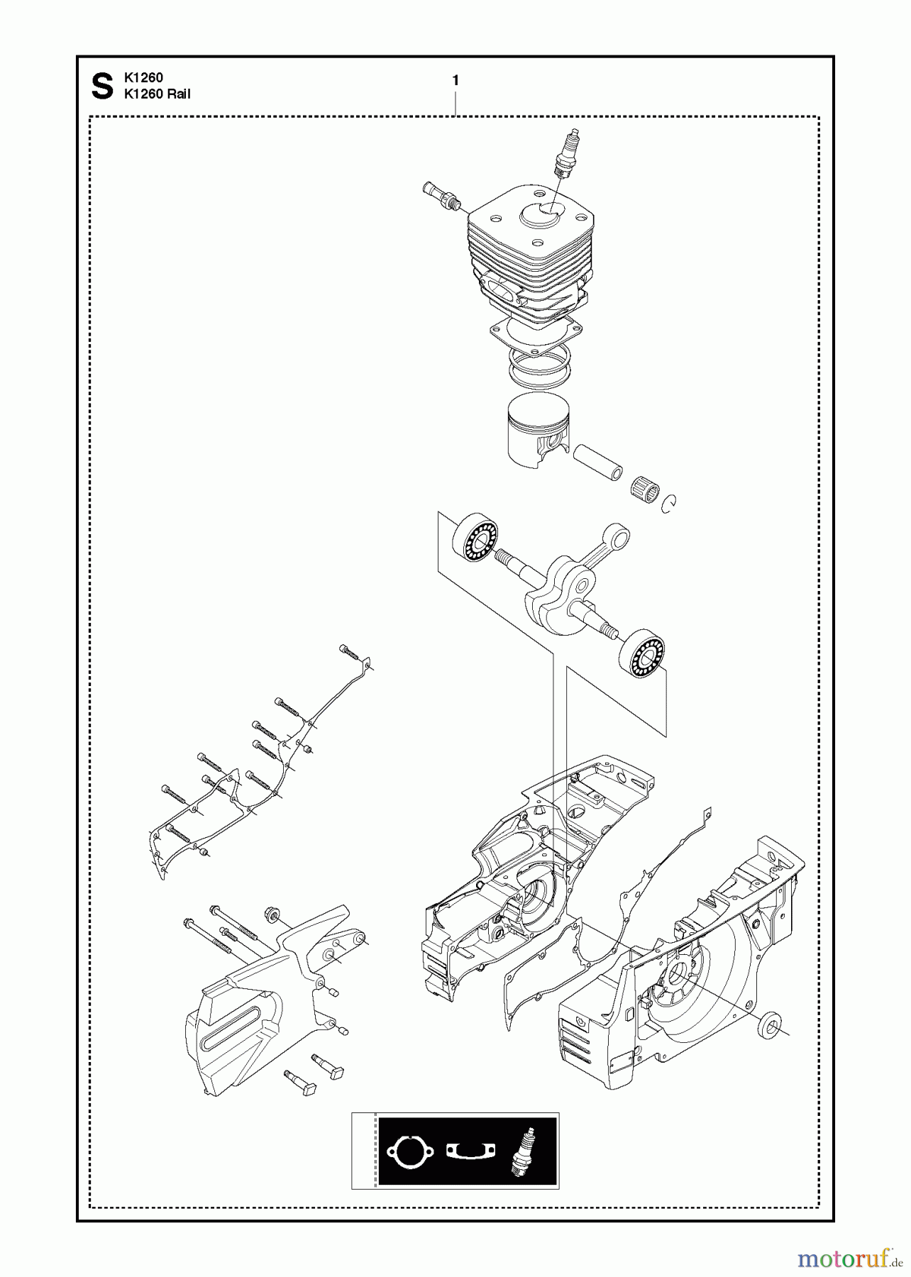  Trennschneider, Cut-Off K1260 Rail, 2010-10 SHORT BLOCK