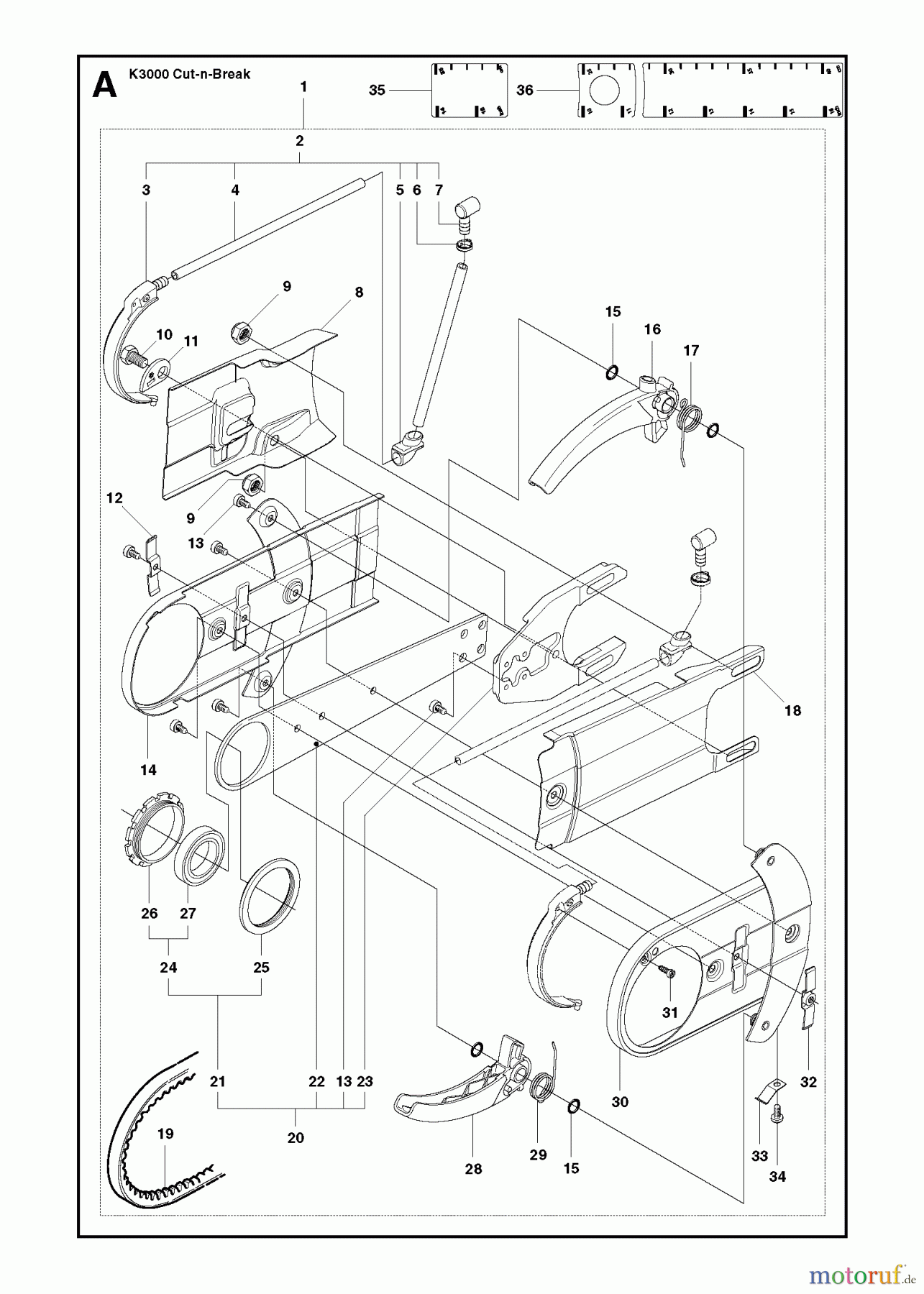  Trennschneider, Cut-Off K3000 Cut-n-Break, 2009-05 CUTTER ARM