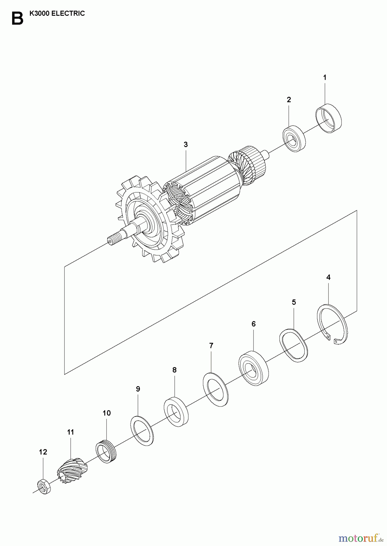  Trennschneider, Cut-Off K3000 Electric, 2007-01 ARMATURE