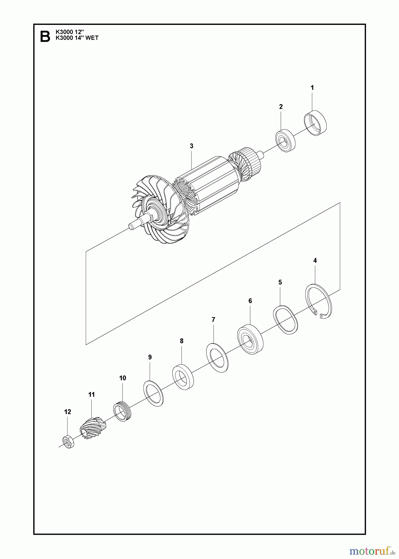  Trennschneider, Cut-Off K3000 WET, 2009-03 ARMATURE