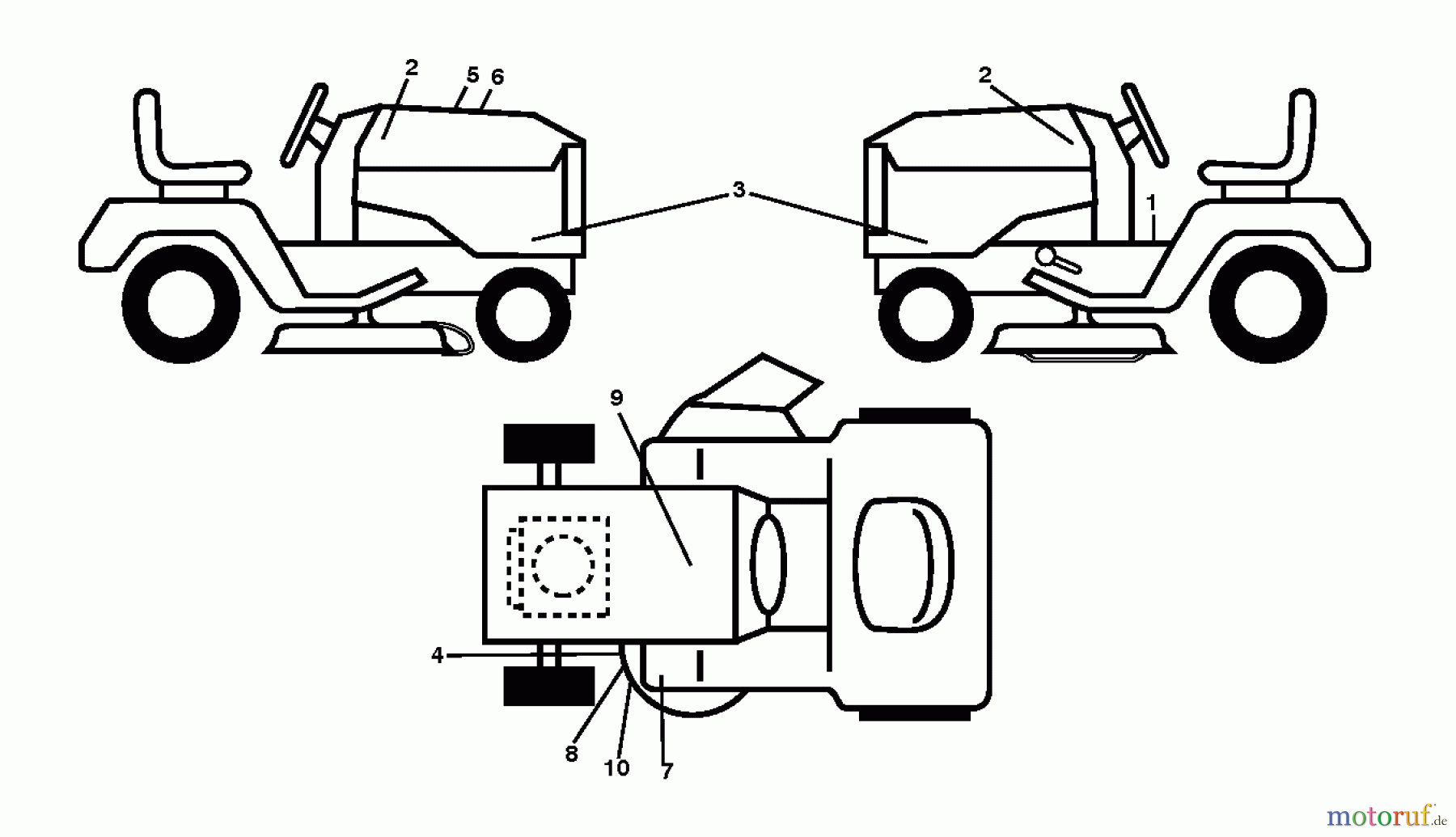 Husqvarna Rasen und Garten Traktoren YTH 24V54XLS (96043011400) - Husqvarna Yard Tractor (2010-11 & After) DECALS