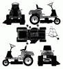 Husqvarna Rider 800 - Rear-Engine Rider (1993-04 & After) Listas de piezas de repuesto y dibujos Decals Instructional