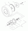 Husqvarna W 3213A (968999107) - Wide-Area Walk-Behind Mower (2000-02 to 2001-01) Listas de piezas de repuesto y dibujos Traction Wheel Assembly