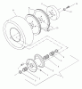 Husqvarna W 3612A (968999102) - Wide-Area Walk-Behind Mower (2001-02 & After) Listas de piezas de repuesto y dibujos Traction Wheel Assembly