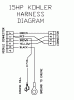 Husqvarna WH 3614A (968999105) - Wide-Area Walk-Behind Mower (2000-06 to 2001-01) Listas de piezas de repuesto y dibujos 15 HP Kohler Harness Diagram
