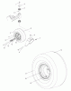 Husqvarna EZ 4220 BF (968999693) - Zero-Turn Mower (2008-08 & After) Listas de piezas de repuesto y dibujos Wheels And Tires