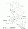 Husqvarna iZ 4217 TSKAA (968999254) - Zero-Turn Mower (2005-08 to 2005-11) Listas de piezas de repuesto y dibujos Seat Assembly