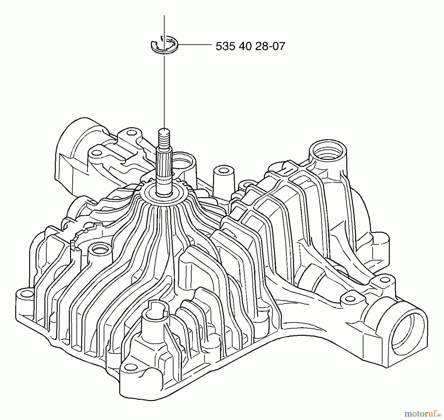  Husqvarna Motoren K 66 - Tuff Torq Transmission (2002-06 & After) Shaft Clip