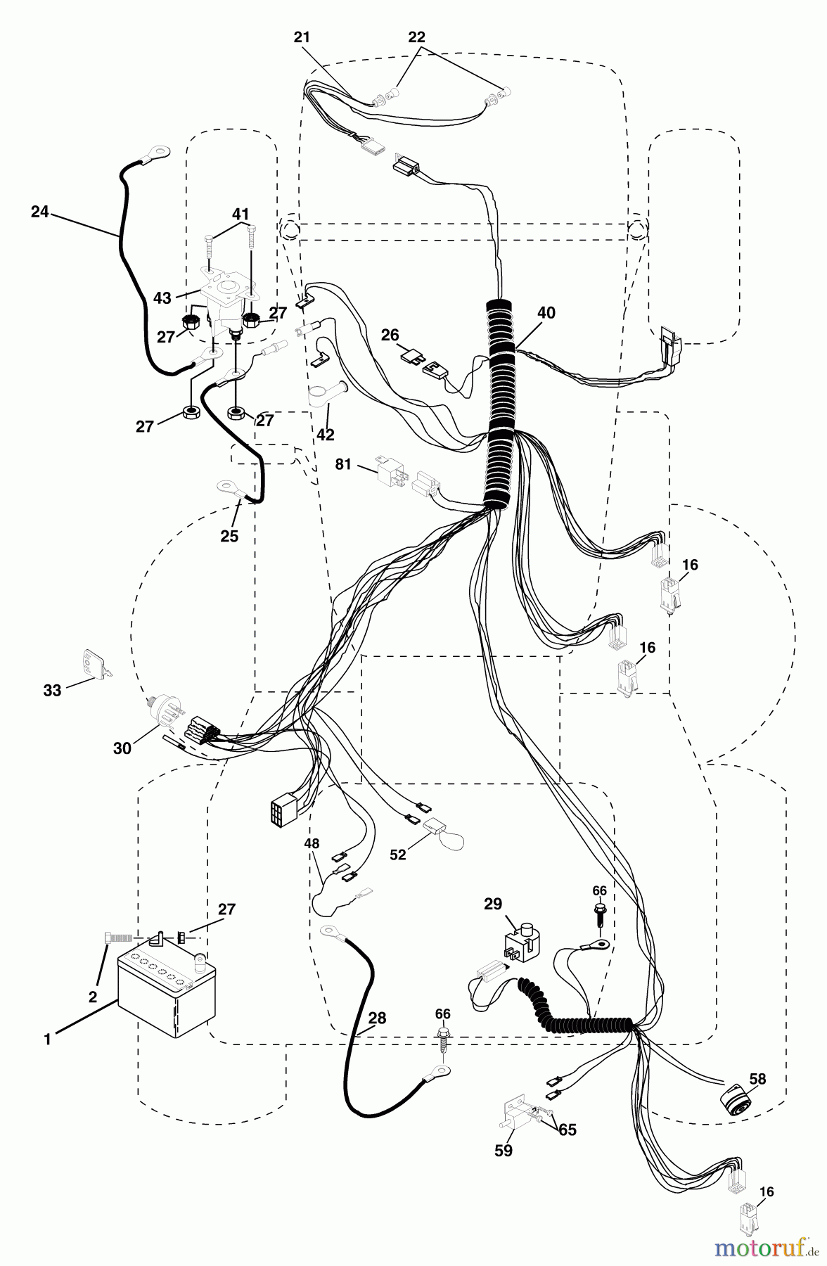 Husqvarna Rasen und Garten Traktoren CT 130 (954170019) (HECT150B) - Husqvarna Lawn Tractor (2000-01 & After) Electrical