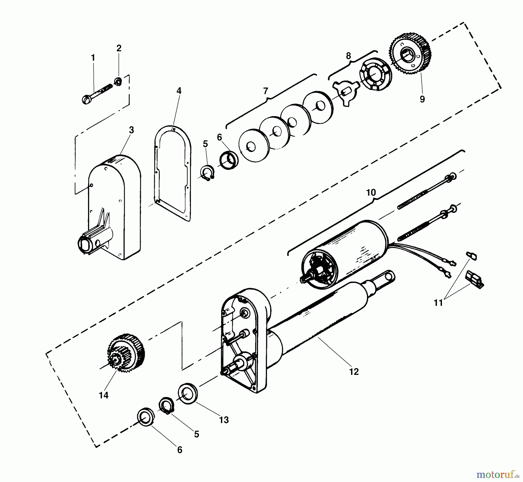  Husqvarna Zubehör, Rasenmäher / Mäher EAV 20A - Husqvarna Electric Lift Kit for Hydro Tractors W/Top Mounted Pulley (2001-05 & After) Actuator