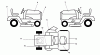 Husqvarna LTH 130 (954830061A) - Lawn Tractor (1996-01 & After) Ersatzteile Decals
