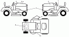 Husqvarna LTH 18538 (96043010400) - Lawn Tractor (2010-01 & After) Ersatzteile Decals