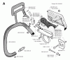 Jonsered 2054 - Chainsaw (1993-05) Ersatzteile CHAIN BRAKE CLUTCH COVER