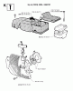 Jonsered 2055 - Chainsaw (2000-05) Listas de piezas de repuesto y dibujos CYLINDER COVER