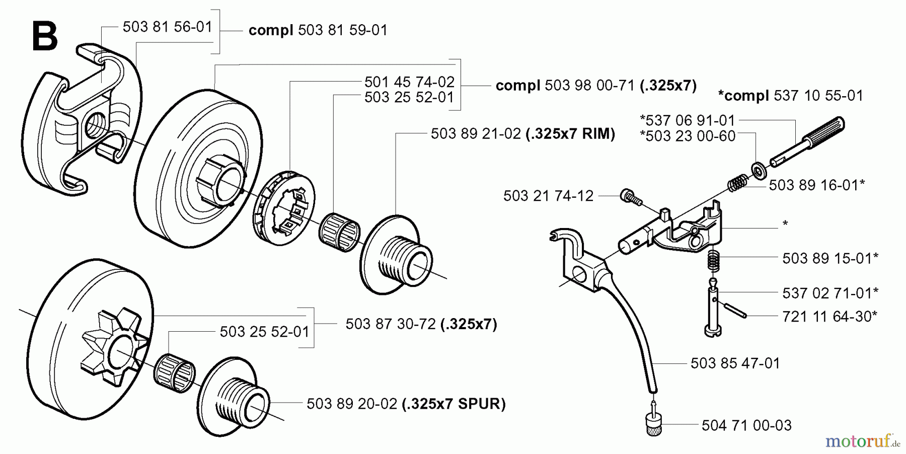  Jonsered Motorsägen 2149 - Jonsered Chainsaw (2001-09) CLUTCH OIL PUMP