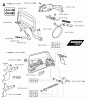 Jonsered 2163 EPA - Chainsaw (2001-10) Listas de piezas de repuesto y dibujos CHAIN BRAKE CLUTCH COVER