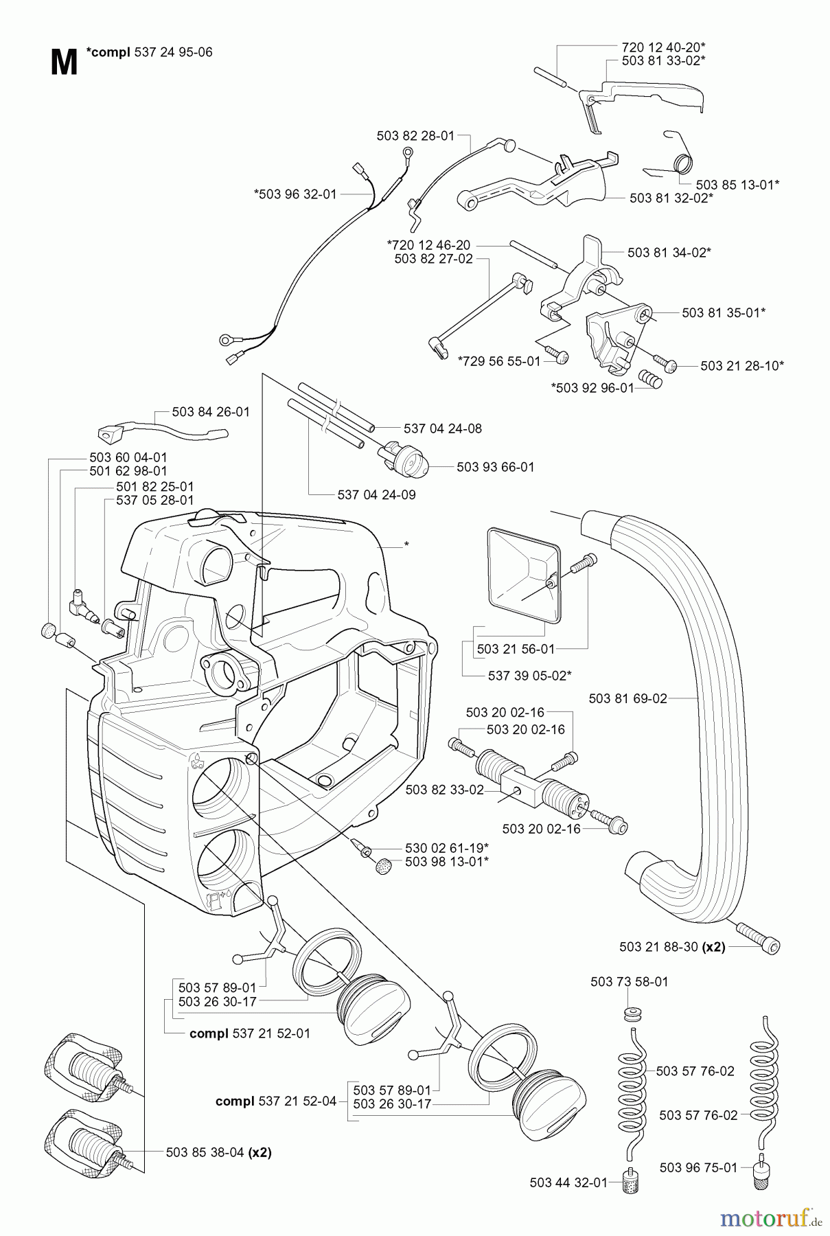  Jonsered Motorsägen CS2135 T - Jonsered Chainsaw (2005-03) FUEL TANK