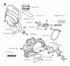 Jonsered CS2147 - Chainsaw (2003-08) Listas de piezas de repuesto y dibujos CHAIN BRAKE CLUTCH COVER