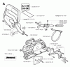 Jonsered CS2152 - Chainsaw (2004-03) Listas de piezas de repuesto y dibujos CHAIN BRAKE CLUTCH COVER