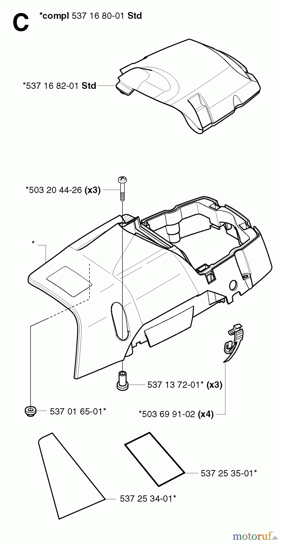  Jonsered Motorsägen CS2186 - Jonsered Chainsaw (2002-08) COVER