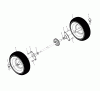 Jonsered ST 2106 (96191001201) - Snow Thrower (2007-01) Ersatzteile WHEELS TIRES