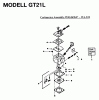Jonsered GT21L - String/Brush Trimmer (1995-05) Ersatzteile CARBURETOR DETAILS