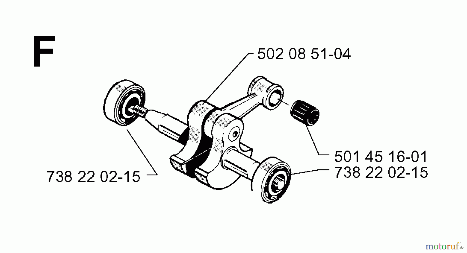  Jonsered Motorsensen, Trimmer RS52 - Jonsered String/Brush Trimmer (1999-04) CRANKSHAFT