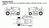 Jonsered LT2118 A2 (96011012900) - Lawn & Garden Tractor (2006-01) Ersatzteile DECALS