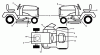 Jonsered LT2213 CA (96051001901) - Lawn & Garden Tractor (2011-04) Ersatzteile DECALS