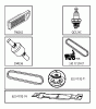Jonsered LT2213 CA (96051001901) - Lawn & Garden Tractor (2011-04) Ersatzteile FREQUENTLY USED PARTS