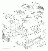 Jonsered LT2213 CA (96051001902) - Lawn & Garden Tractor (2011-08) Ersatzteile CHASSIS ENCLOSURES