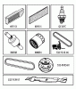 Jonsered LT2216 (96041010200) - Lawn & Garden Tractor (2009-01) Ersatzteile FREQUENTLY USED PARTS