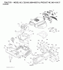 Jonsered LT2216 A2 (96041003701) - Lawn & Garden Tractor (2007-05) Ersatzteile CHASSIS ENCLOSURES