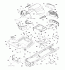 Jonsered LT2217 A (96041005701) - Lawn & Garden Tractor (2009-03) Ersatzteile CHASSIS ENCLOSURES
