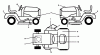 Jonsered LT2217 A (96041010304) - Lawn & Garden Tractor (2011-04) Ersatzteile DECALS