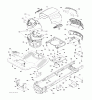 Jonsered LT2217 A (96041010400) - Lawn & Garden Tractor (2009-01) Ersatzteile CHASSIS ENCLOSURES