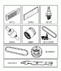 Jonsered LT2217 A (96041010400) - Lawn & Garden Tractor (2009-01) Ersatzteile FREQUENTLY USED PARTS