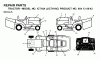 Jonsered ICT16A (JICTH16C, 954130042) - Lawn & Garden Tractor (2000-02) Ersatzteile DECALS