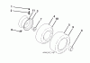 Jonsered LT2218 A (96041010506) - Lawn & Garden Tractor (2012-08) Ersatzteile WHEELS TIRES