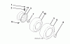 Jonsered LT2223 A2 (96041004000) - Lawn & Garden Tractor (2007-07) Ersatzteile WHEELS TIRES