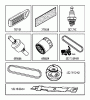 Jonsered LT2223 A2 (96041011100) - Lawn & Garden Tractor (2009-02) Ersatzteile FREQUENTLY USED PARTS