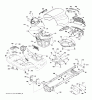 Jonsered LT2226 A2 (96041014502) - Lawn & Garden Tractor (2012-01) Ersatzteile CHASSIS ENCLOSURES