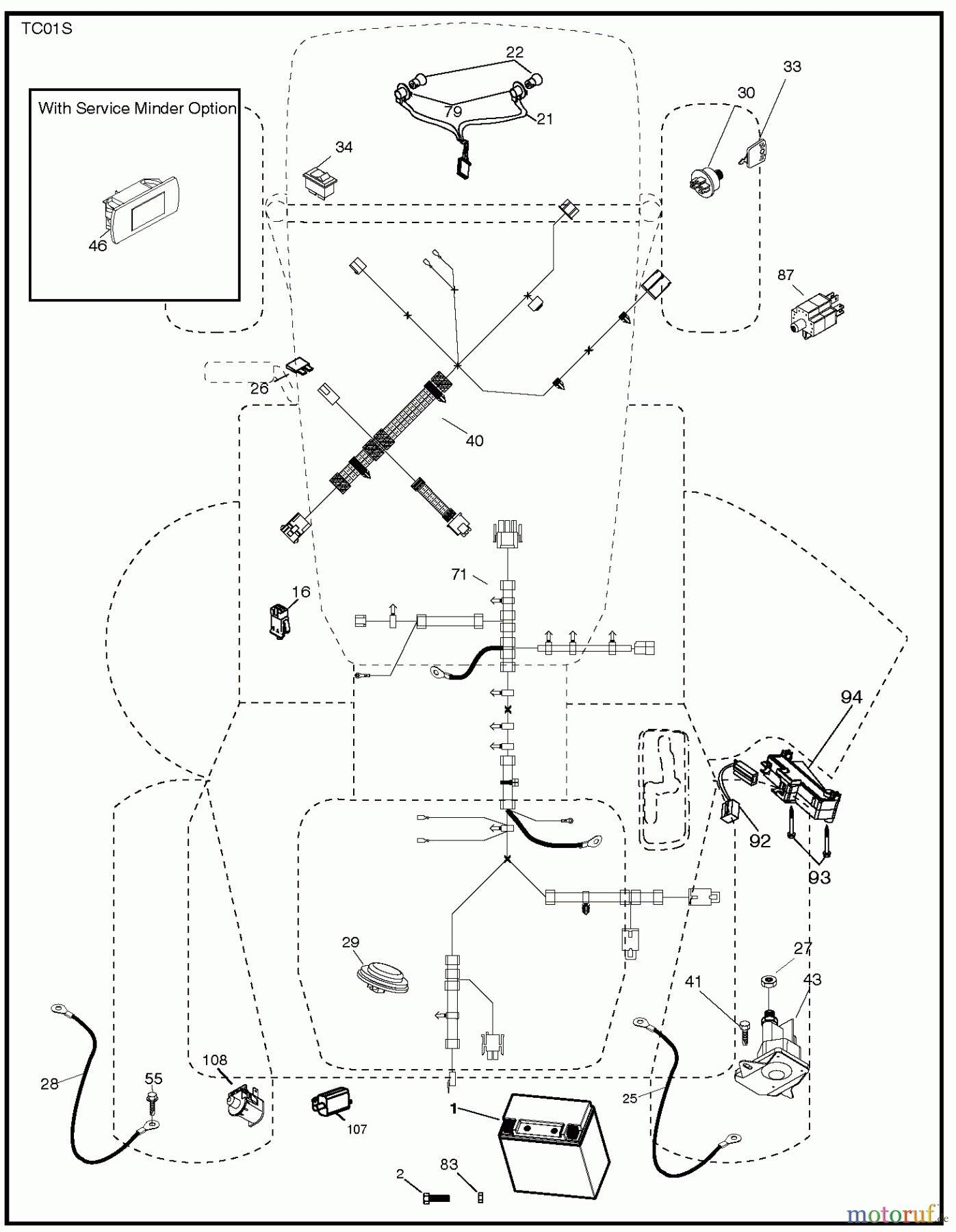 Jonsered Rasen und Garten Traktoren LT2316 CM (96051002003) - Jonsered Lawn & Garden Tractor (2013-05) ELECTRICAL
